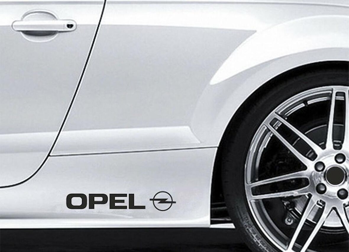 Opel Yapıştırma Marşpiyel Yazısı Sticker 2 Adet
