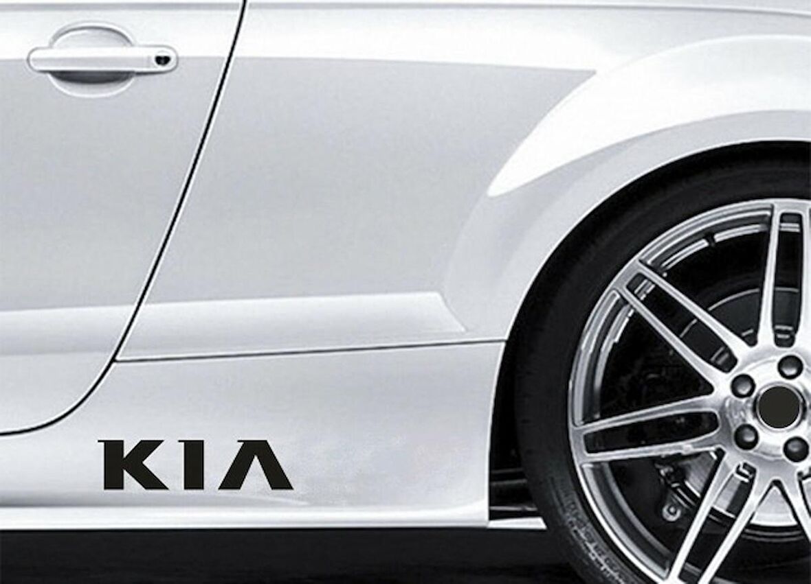 Kia Yapıştırma Marşpiyel Yazısı Sticker 2 Adet