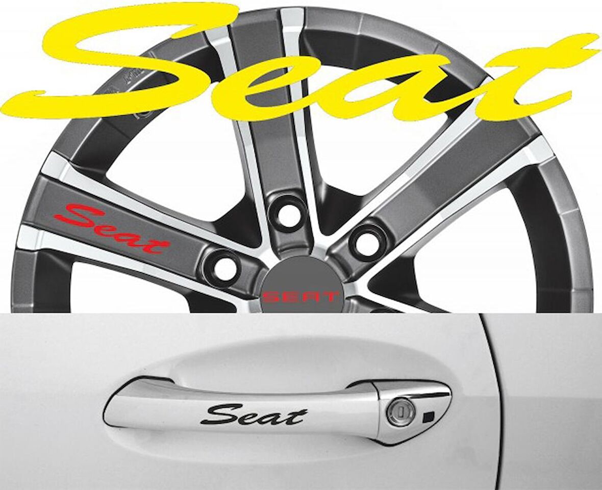 Seat Kapı Kolu Sticker Yapıştırma 8Adet