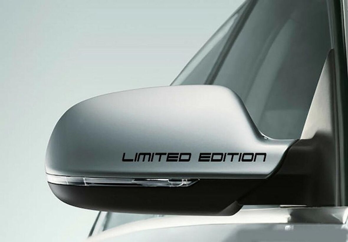 Yan Ayna Limited Edition Sticker Yapıştırma 2Adet