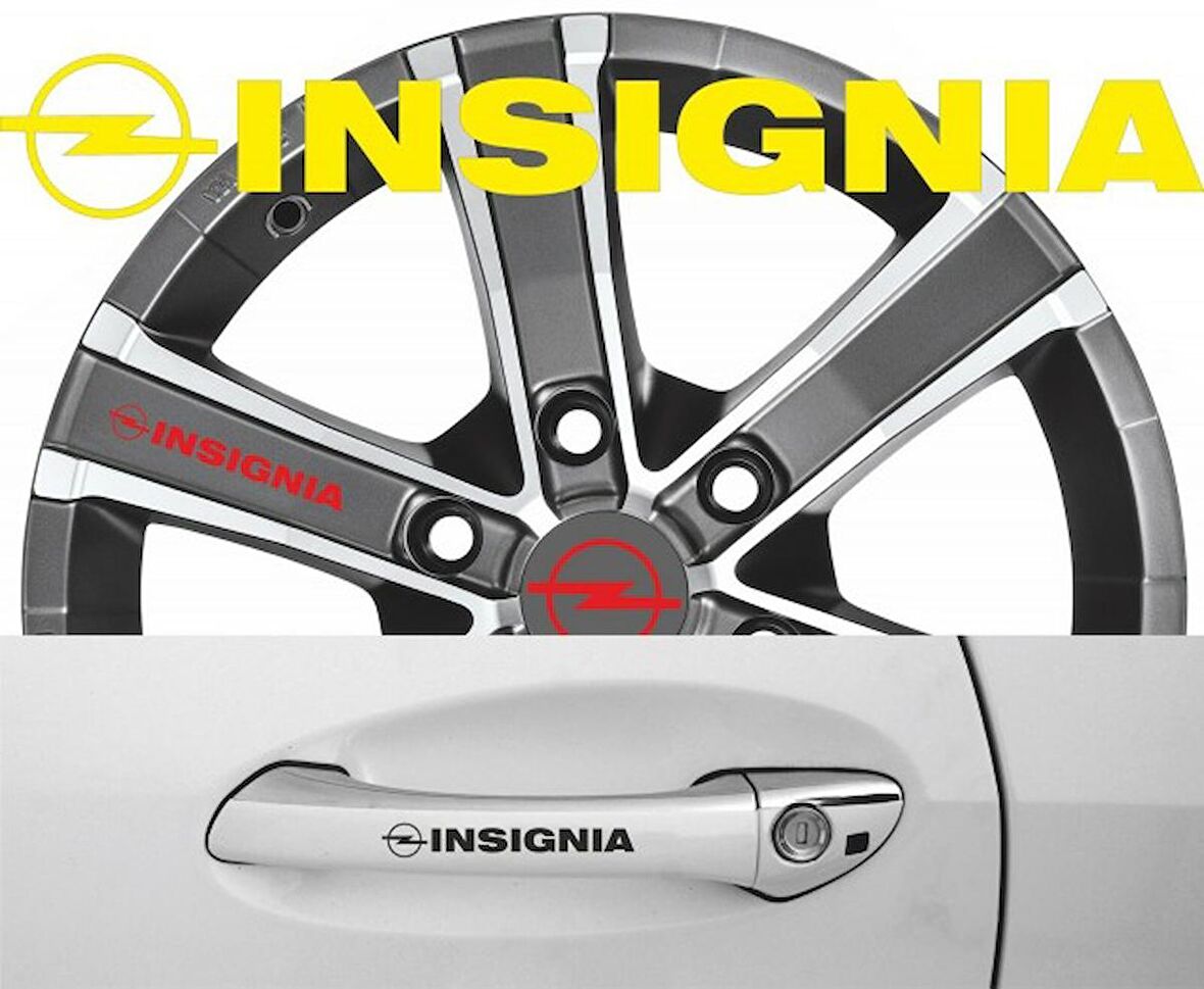 Opel İnsignia Kapı Kolu Sticker Yapıştırma 8Adet