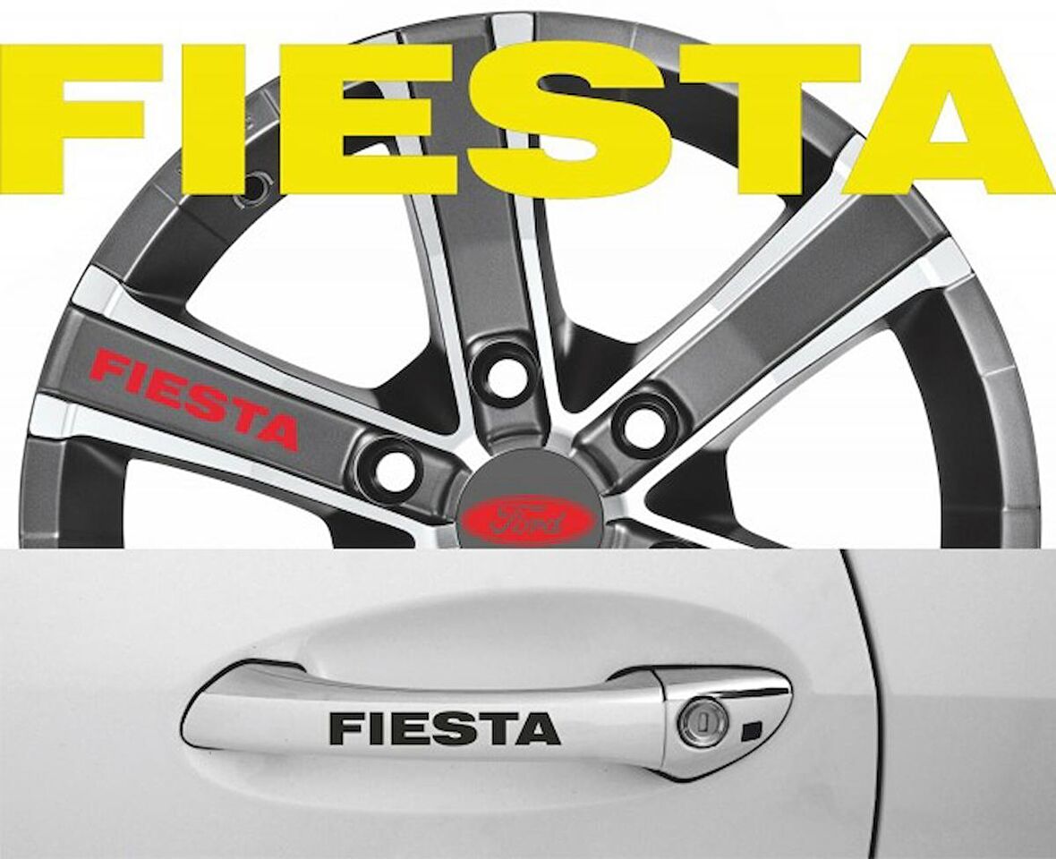 Fiesta Kapı Kolu Sticker Yapıştırma 8Adet