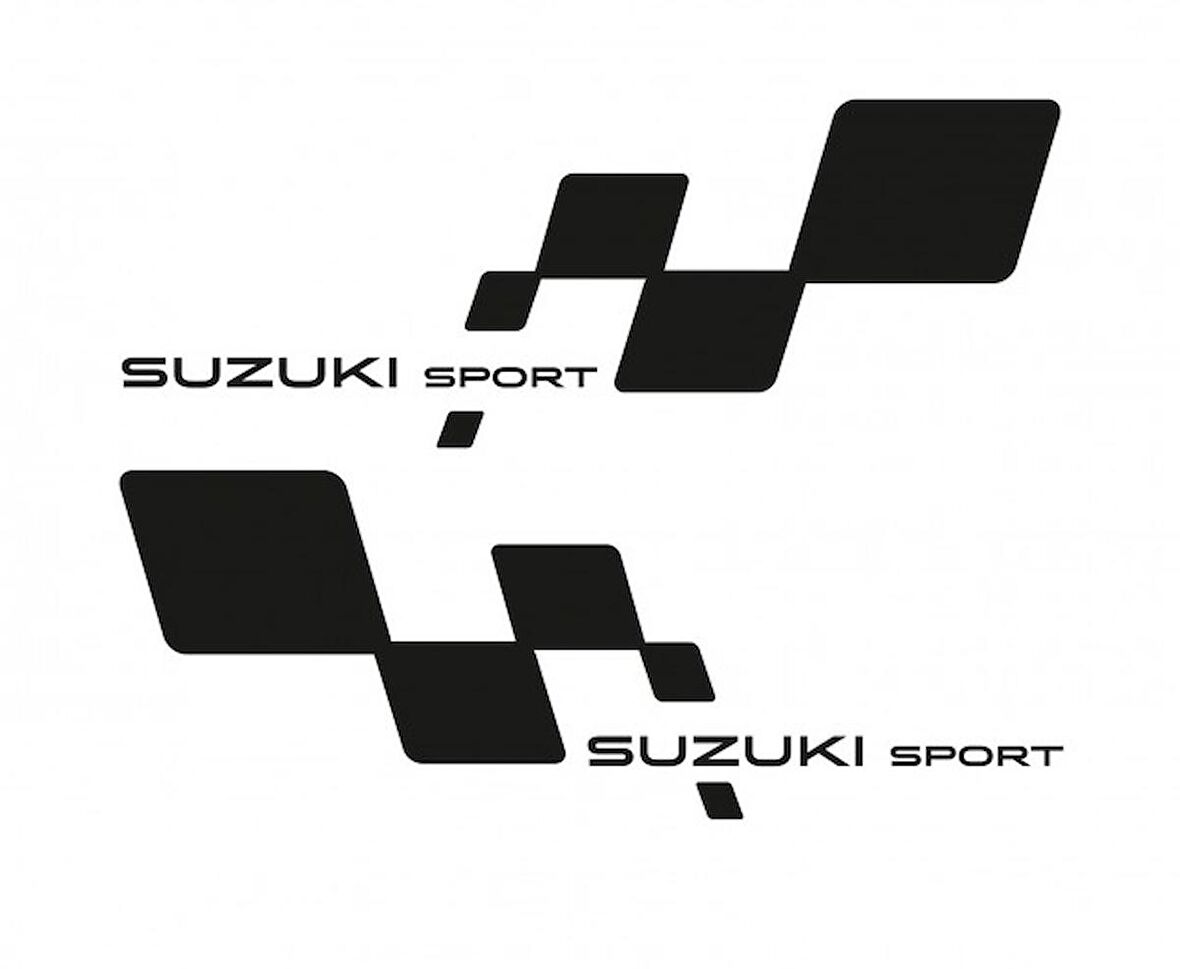 Suzuki Sport Yan Kapı için Çamurluk Sticker 2 Adet Sağ Sol