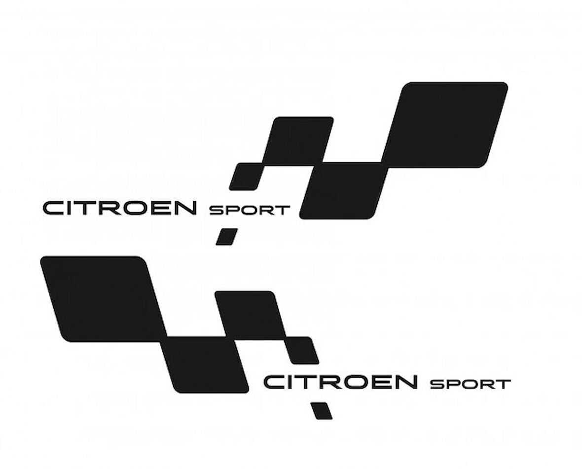 Citroen Sport Yan Kapı için Çamurluk Sticker 2 Adet Sağ Sol