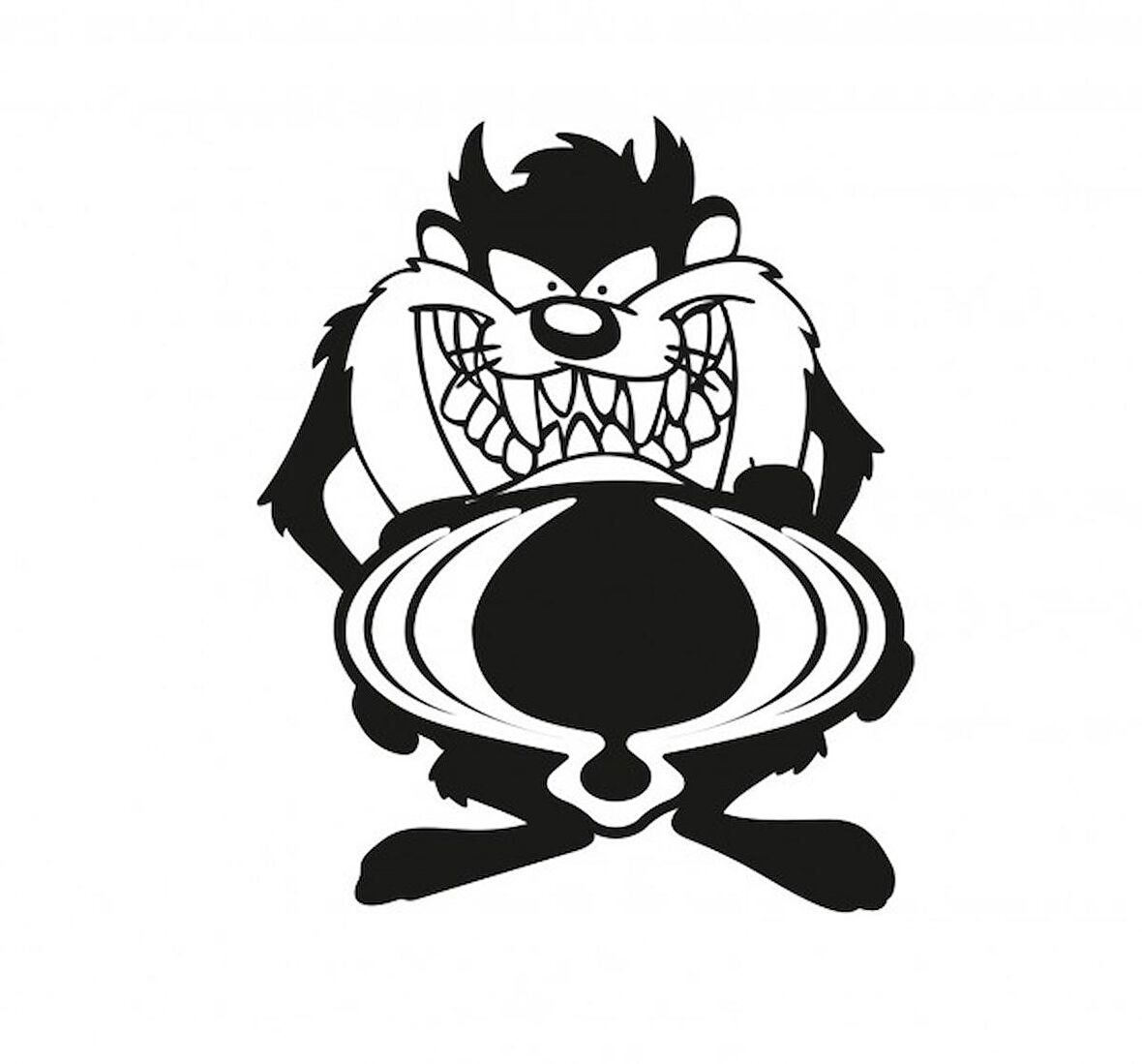 Ssangyong Taz Komik Araba Sticker Yapıştırma