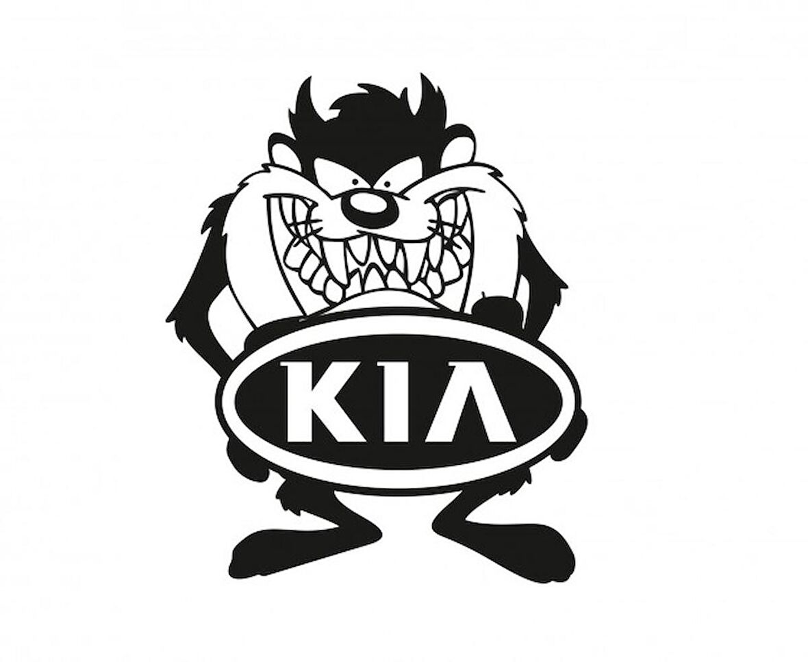 Kia Taz komik Araba Sticker Yapıştırma