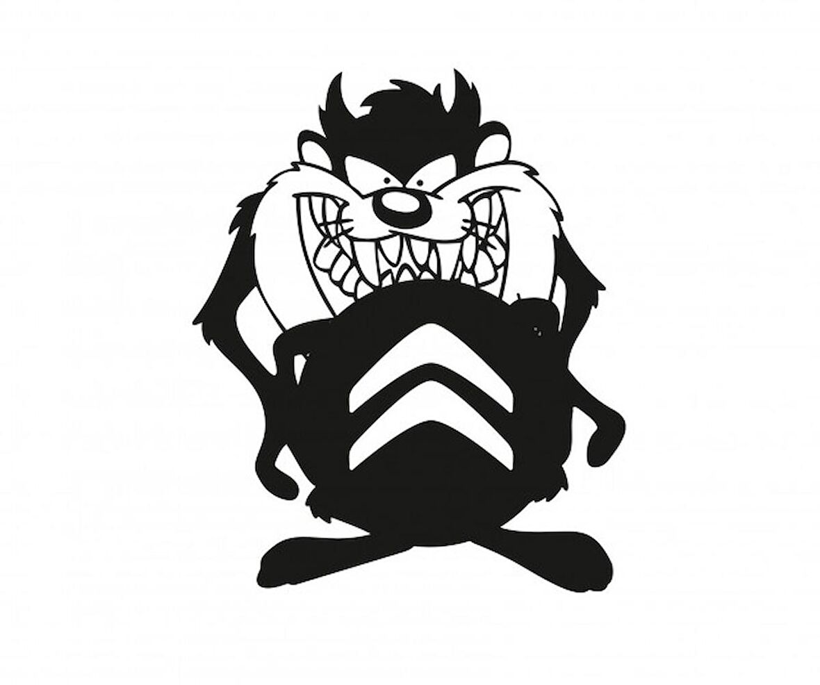 Cİtroen Taz komik Araba Sticker Yapıştırma