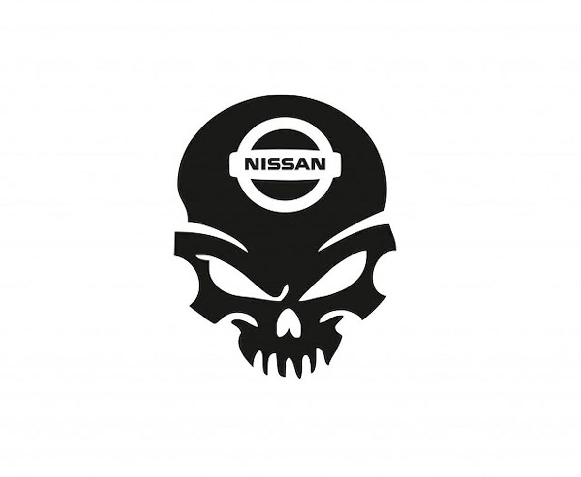 Nissan Kuru Kafa Araba Sticker Yapıştırma