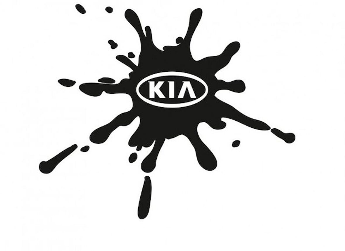 Kia Damla Görünümlü  Sticker Damlası Yapıştırma 2 Adet