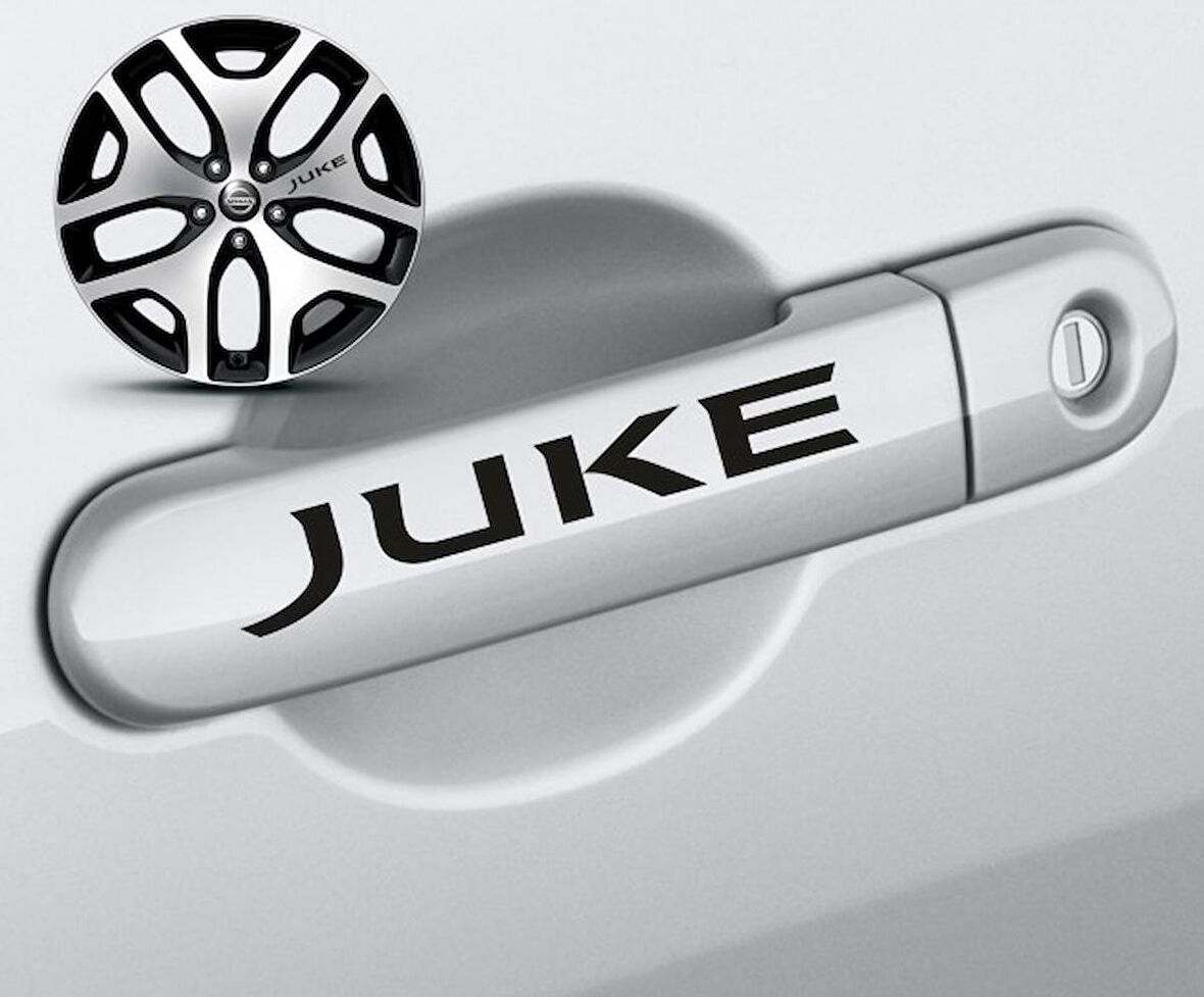 Nissan Juke Kapı Kolu Sport Sticker Yapıştırma 8 Adet