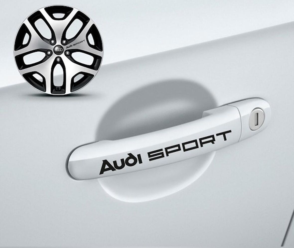 Audi Kapı 3 Kolu Sport Sticker Yapıştırma 8 Adet