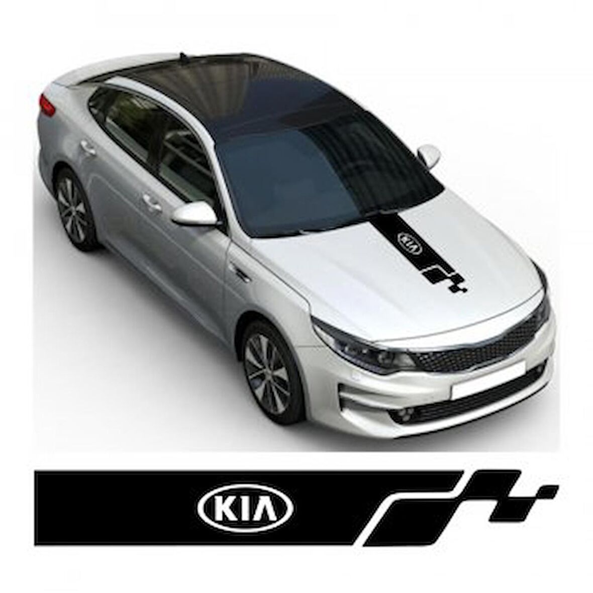 Kia Sport Kaput Oto Sticker Yapıştırma