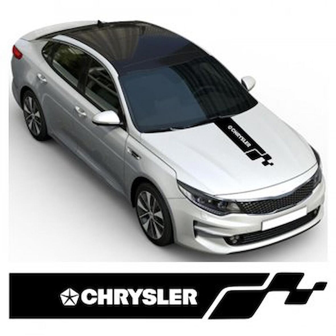 Chrysler Kaput Oto Sticker Yapıştırma