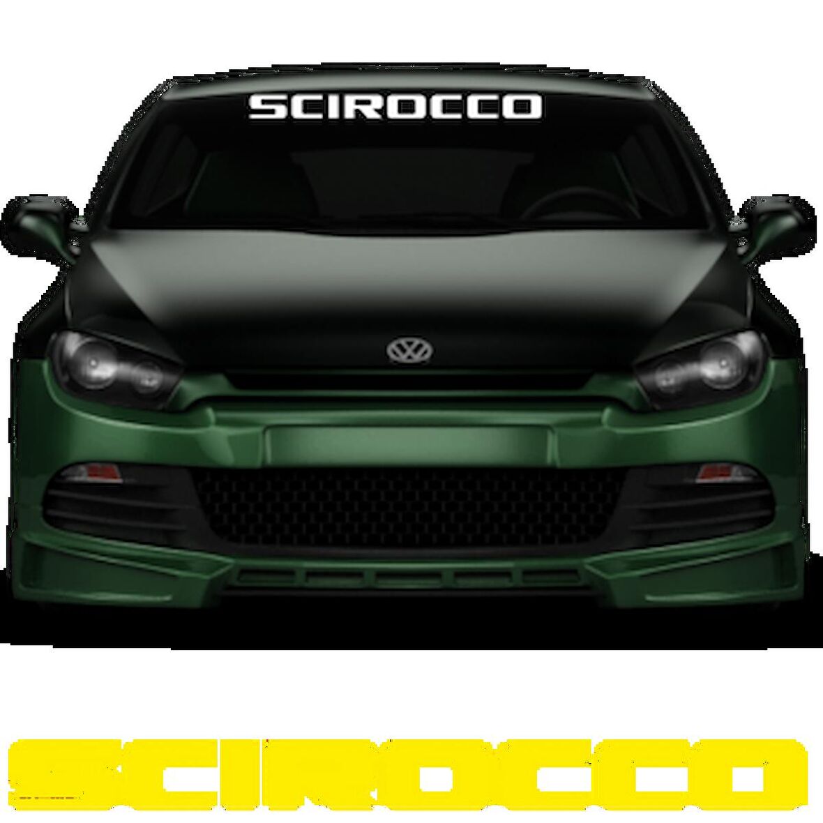 Volkswagen Scirocco Ön Cam Araba Sticker Yapıştırma