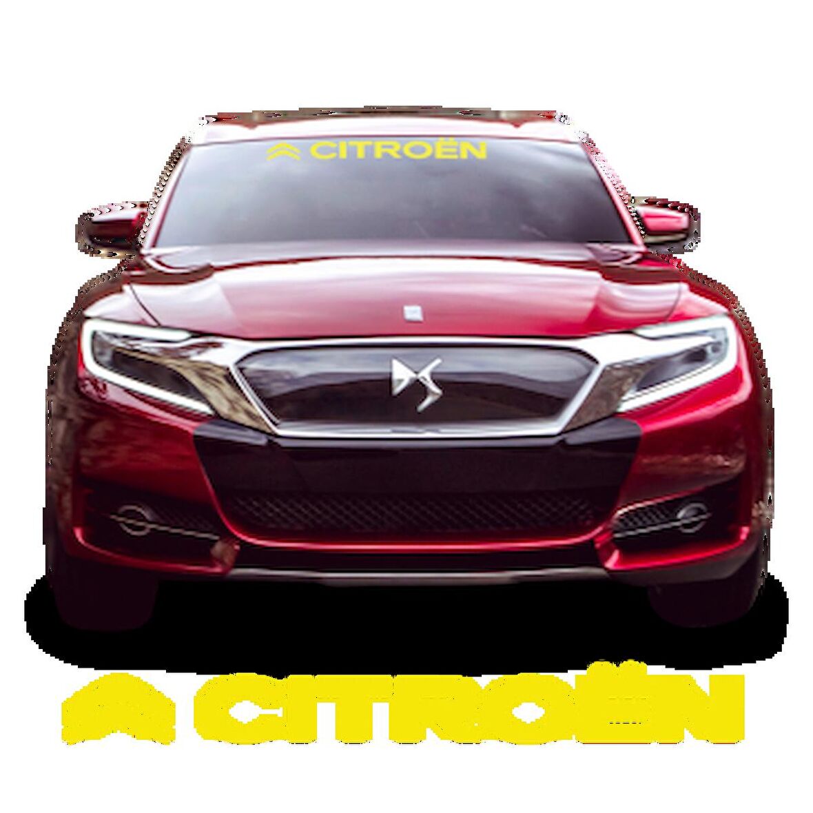 Citroen Ön Cam Araba Sticker Yapıştırma 30CM En