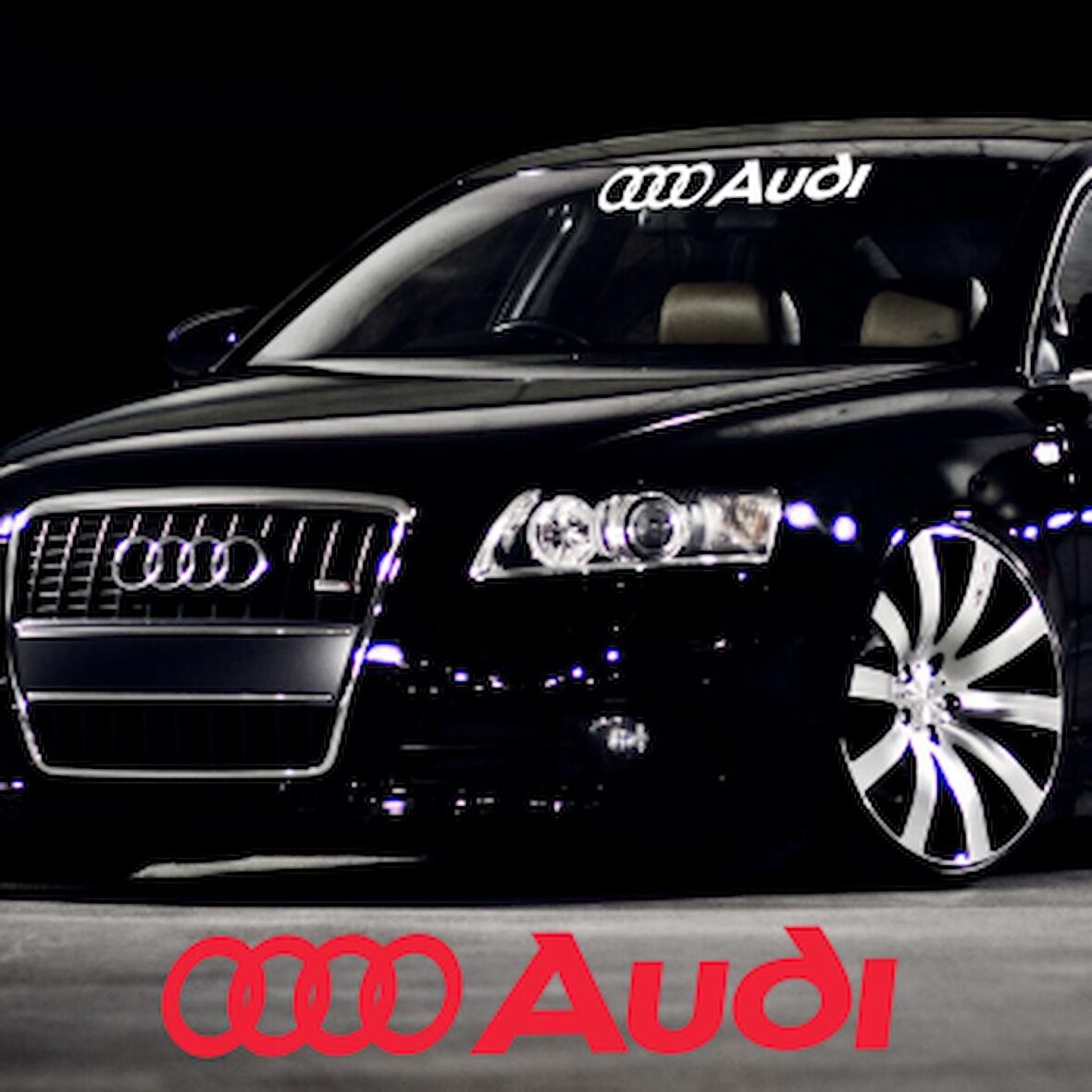 Audi Ön Cam Araba Sticker Yapıştırma 30CM EN