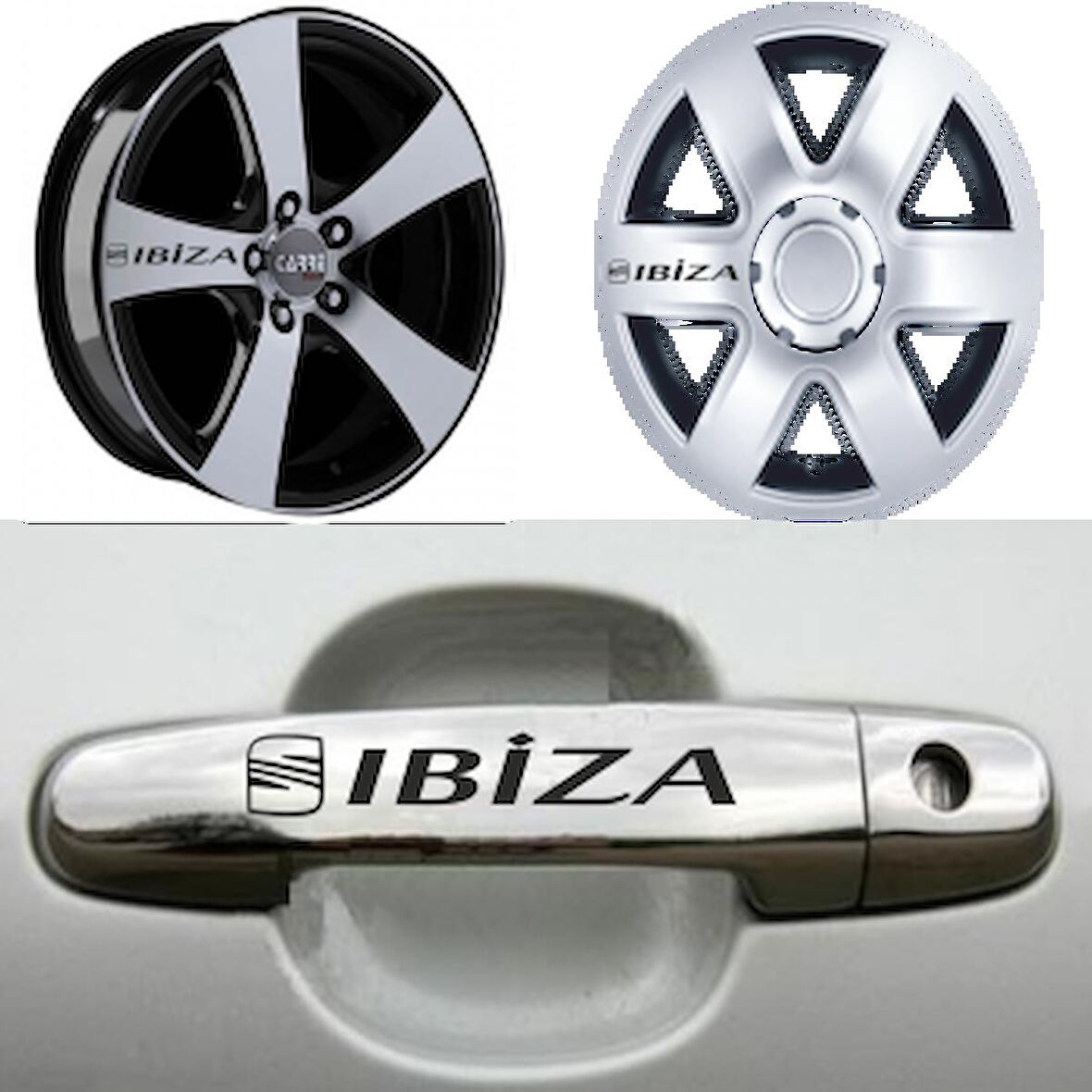SEAT İBİZA Kapı Kolu Jant Sticker Yapıştırma 8 Ad