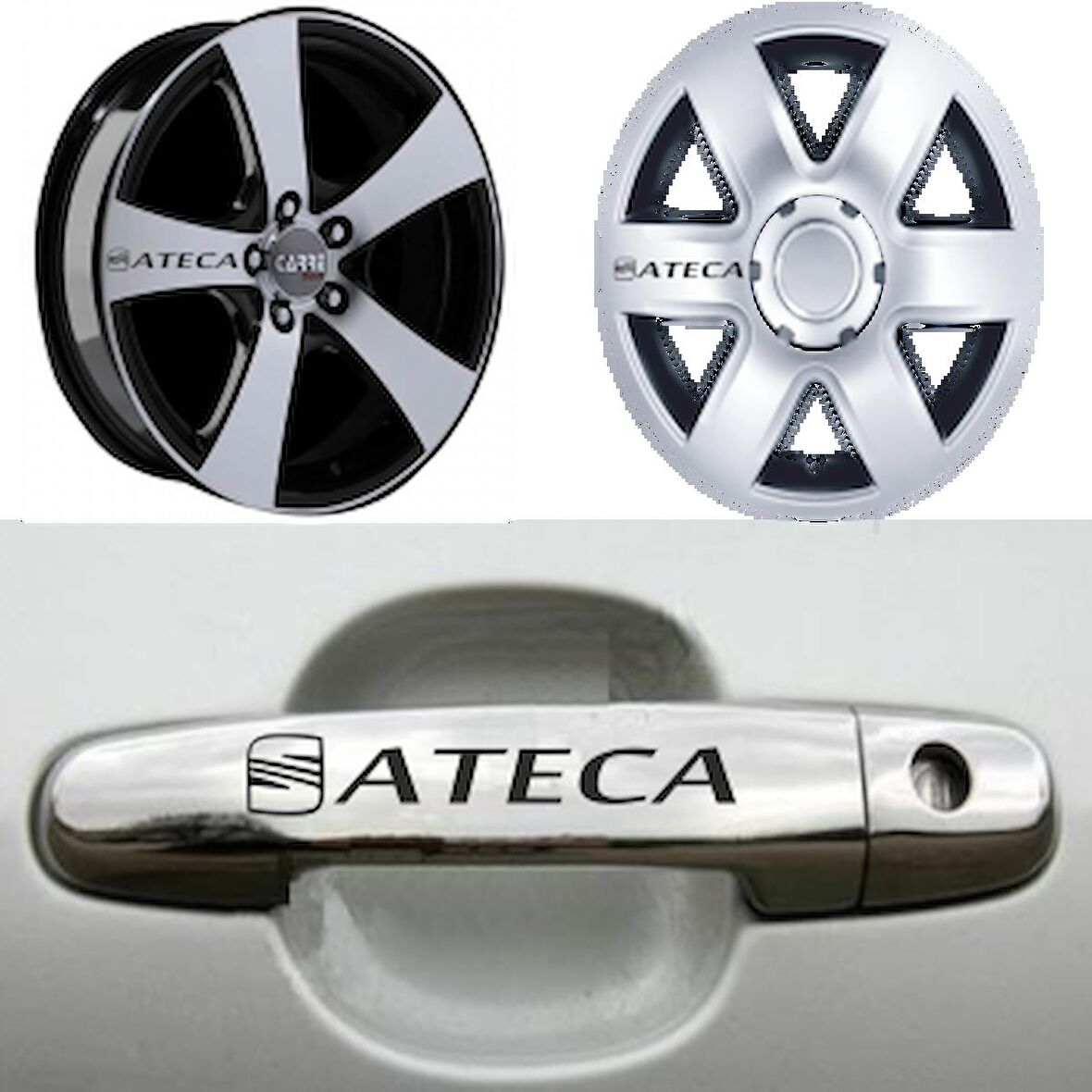 SEAT ATECA Kapı Kolu Jant Sticker Yapıştırma 8 Ad