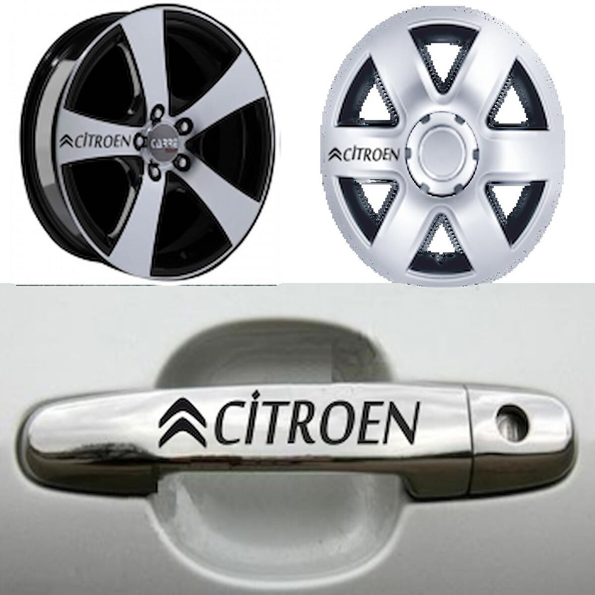 citroen Kapı Jant Sticker Yapıştırma 8Ad