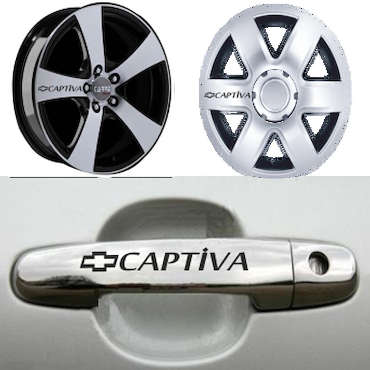 Chevrolet Captiva Kapı Jant Sticker Yapıştırma 8Adet