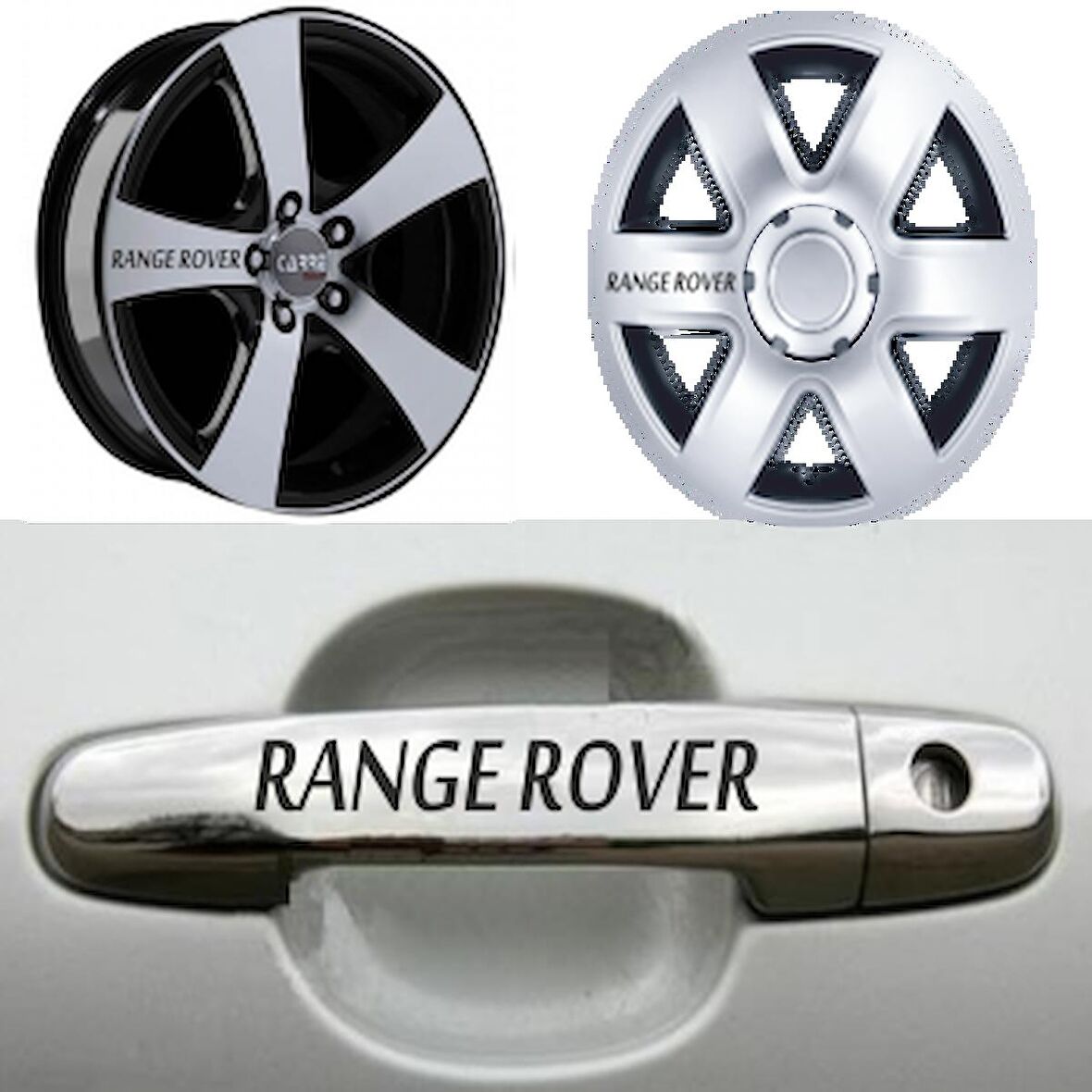 Range Rover Kapı Kolu Jant Sticker Yapıştırma 8 Ad