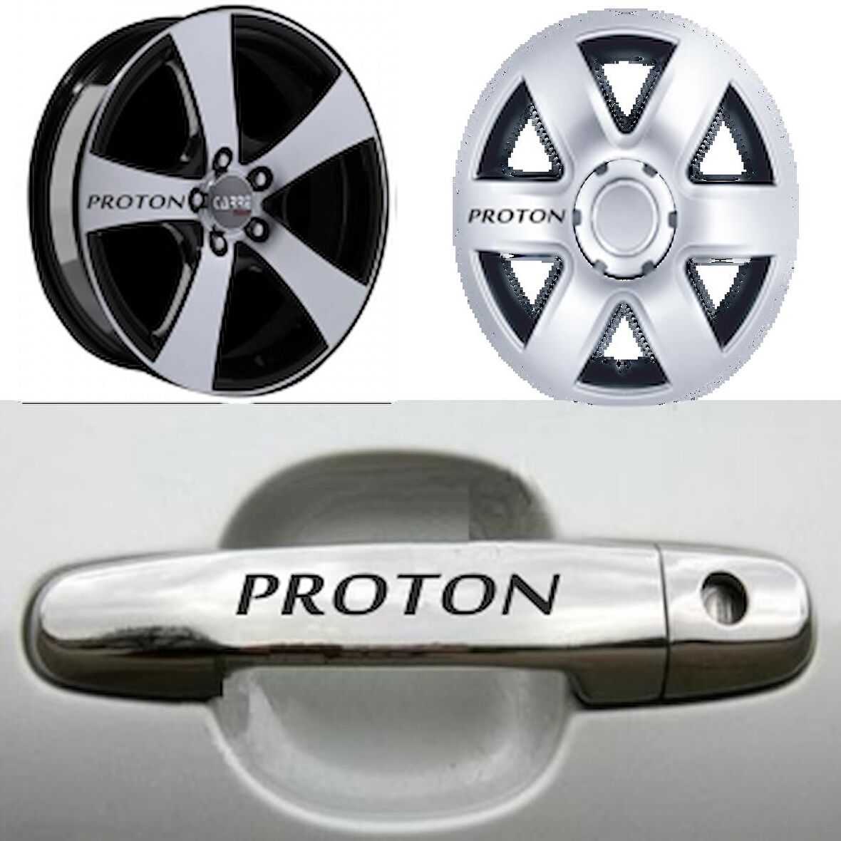 Proton Kapı Kolu Jant Sticker Yapıştırma 8 Ad