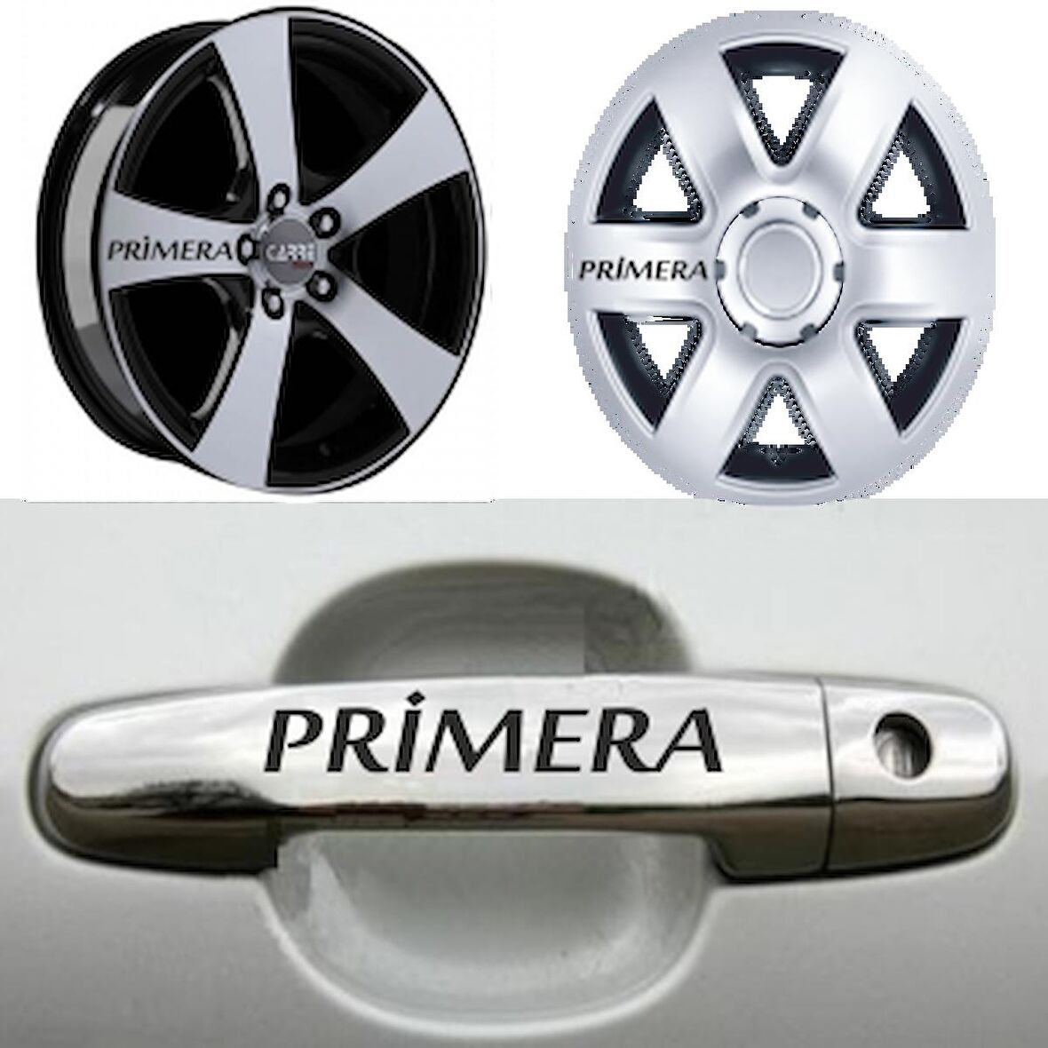 Nissan PRİMERA Kapı Kolu Jant Sticker Yapıştırma 8 Ad