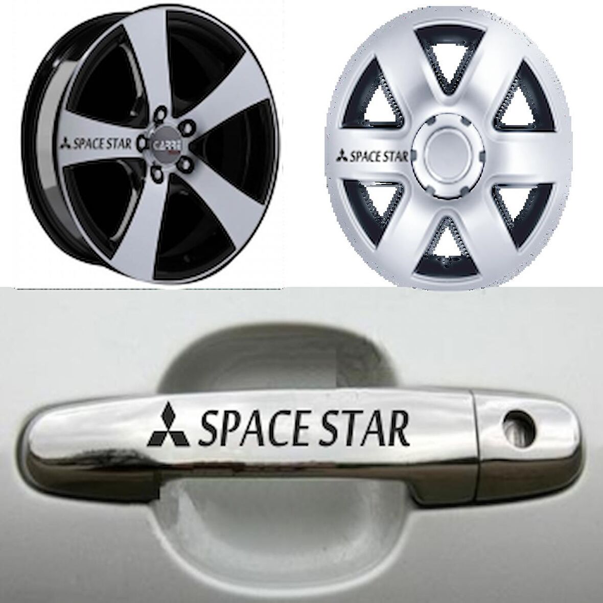 Mitsubishi Space Star Kapı Kolu Jant Sticker Yapıştırma 8 Ad