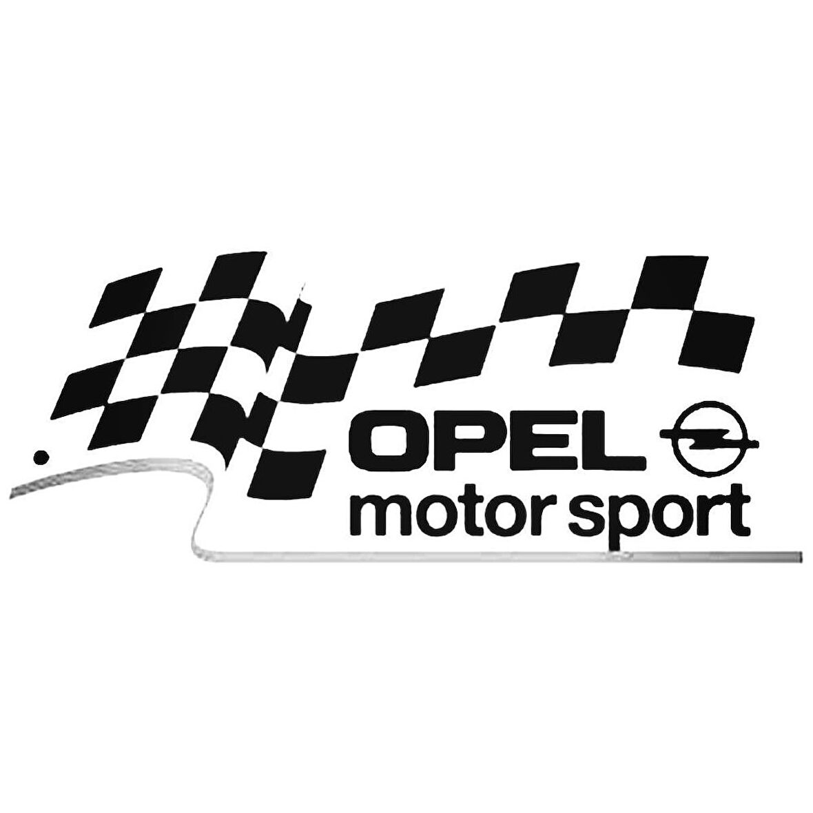 Opel Yan Ayna Yapıştırma Sticker Motor Sport Araç Etiket