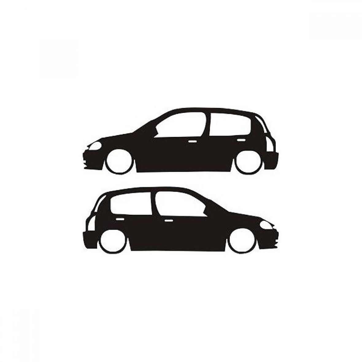 Clio Araba Resmi Cam Sticker Yapıştırma