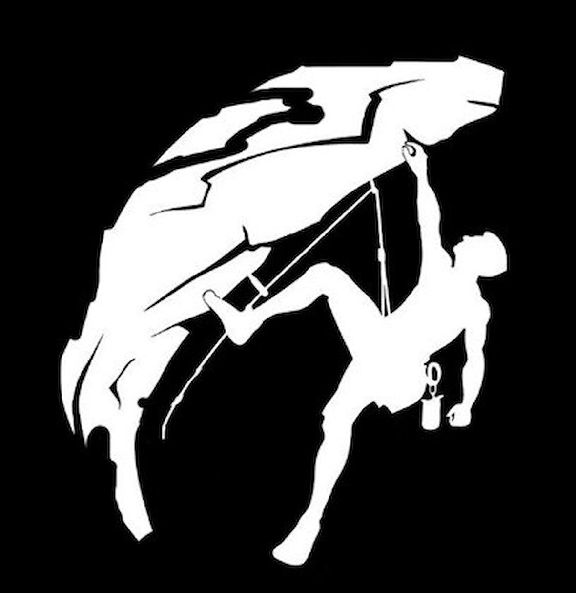 Kaya Tırmanma Dağcı Vinil Çıkartması Araba Sticker