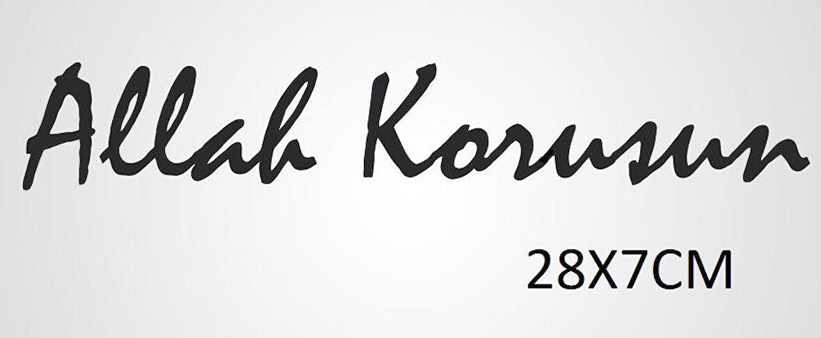 Allah Korusun Sticker Araba Yapıştırması