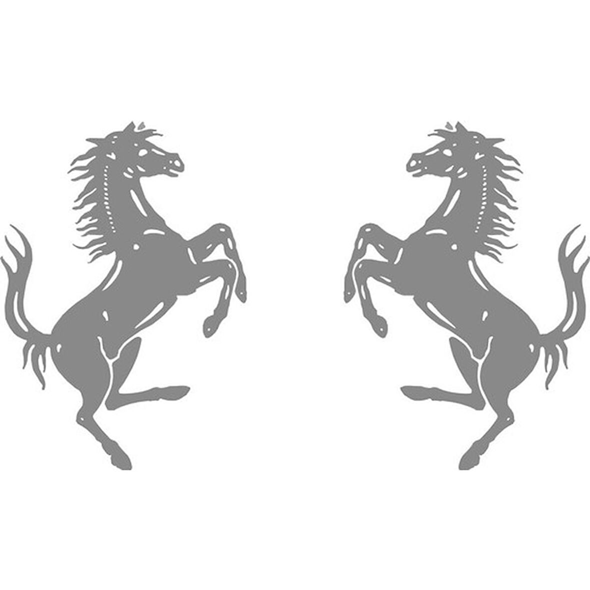 Şaha Kalkmış At Sticker YApıştırması 16CM