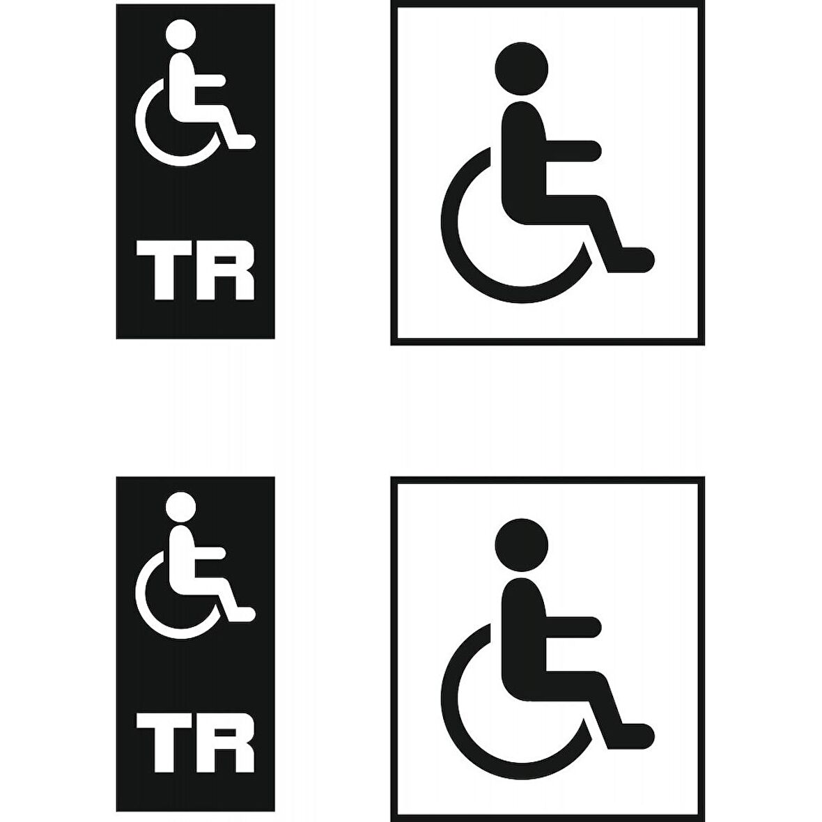 Engelsiz Sticker Plaka Tipi Yapıştırması