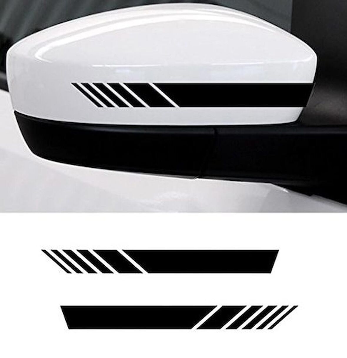 Ayna Şerit Sticker Yapıştırma