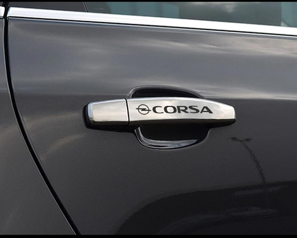 Opel Corsa Kapı Kolu Sticker Yapıştırma 8 Adet