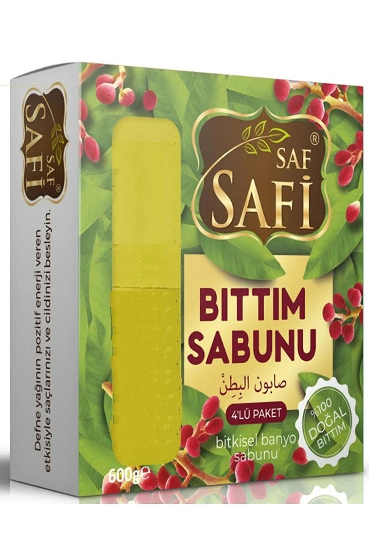 Safi Saf Doğal Bıttım Sabunu 4'lü 600gr