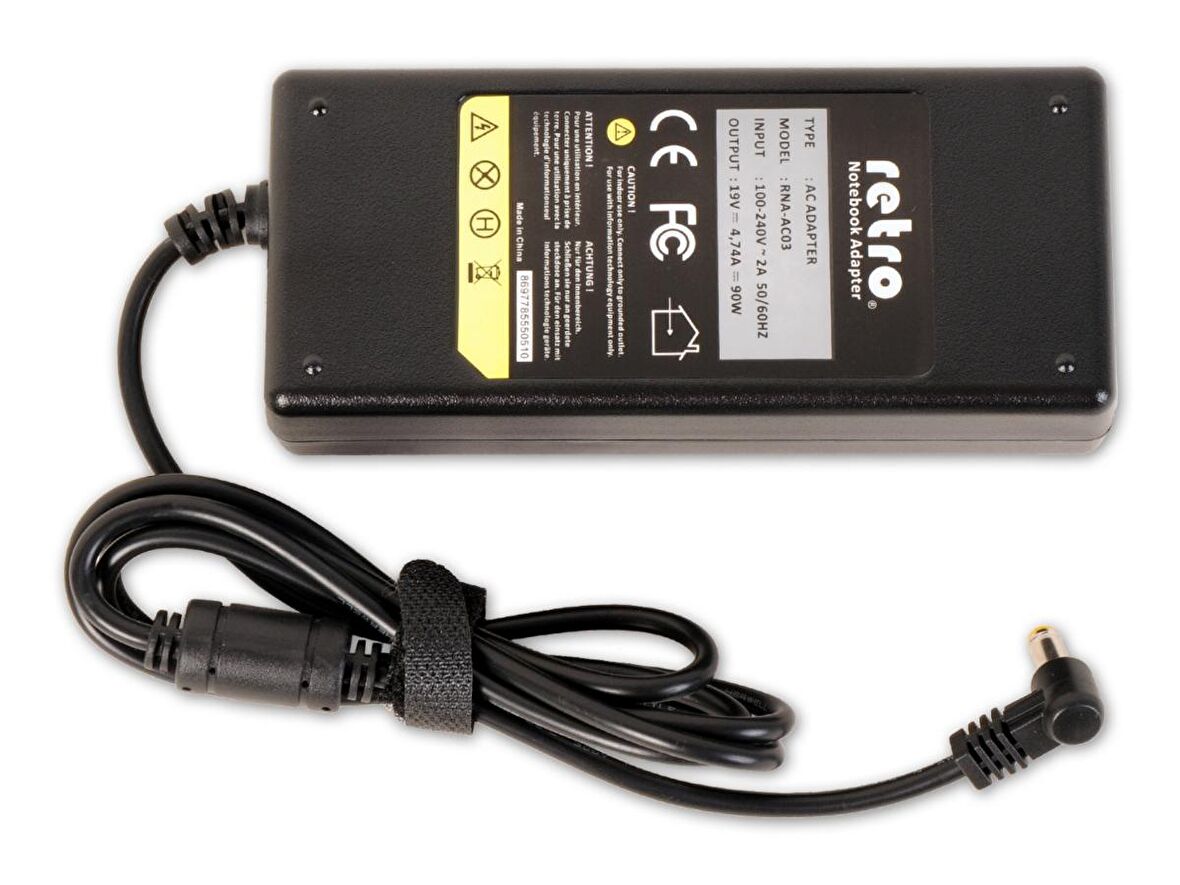 RETRO Acer Aspire, Packard Bell EasyNote 90W Notebook Adaptör RNA-AC03