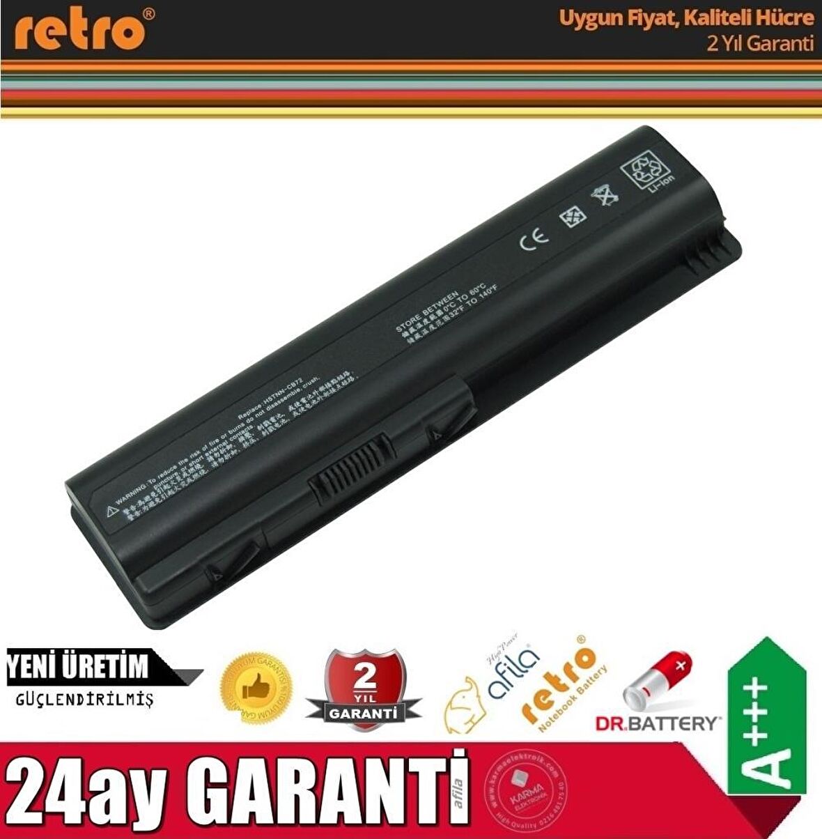 Hp G50, G60, CQ60 Pavilion dv5, dv6, KS524AA Notebook Bataryası - Pili**