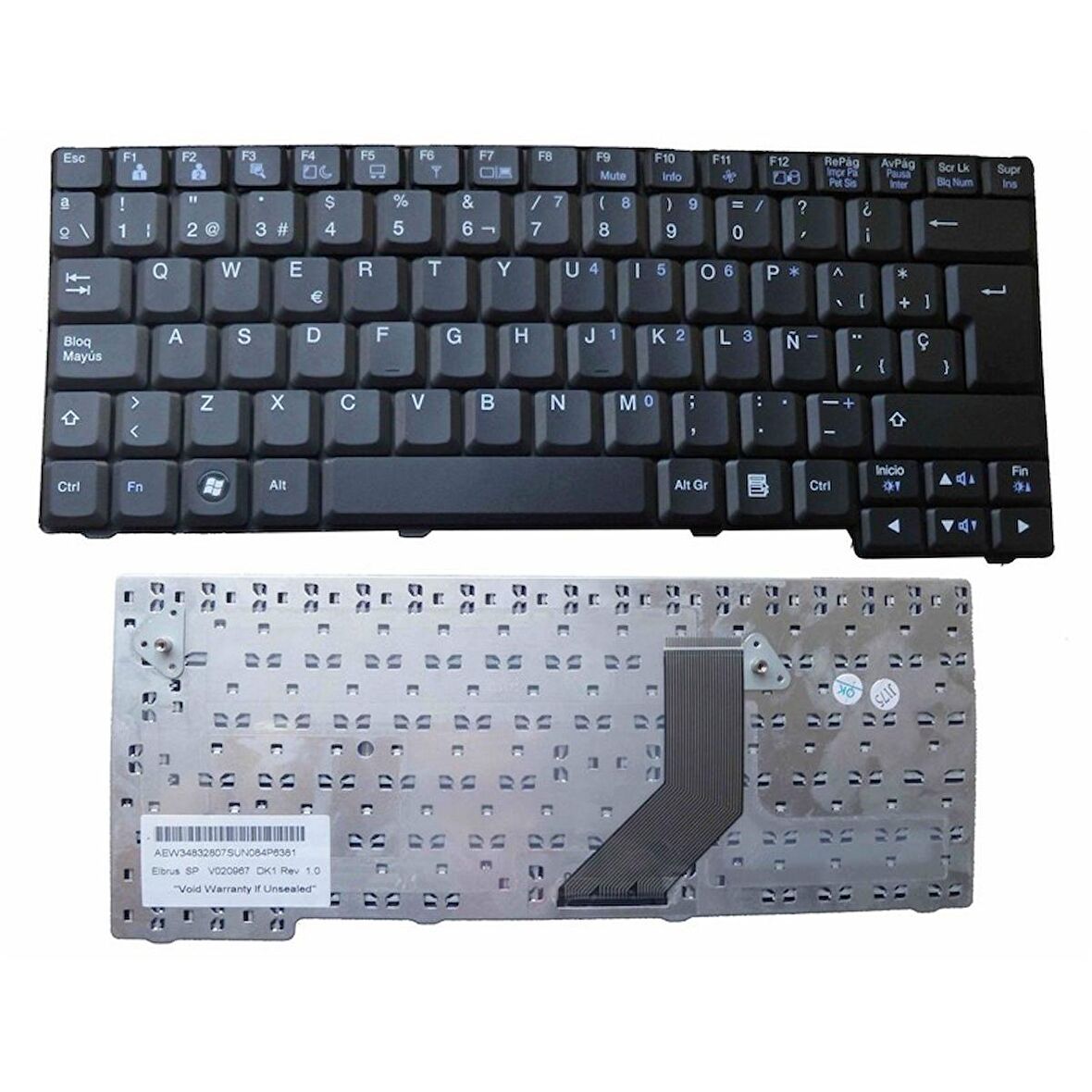 LG C50 Notebook Klavye Siyah Türkçe