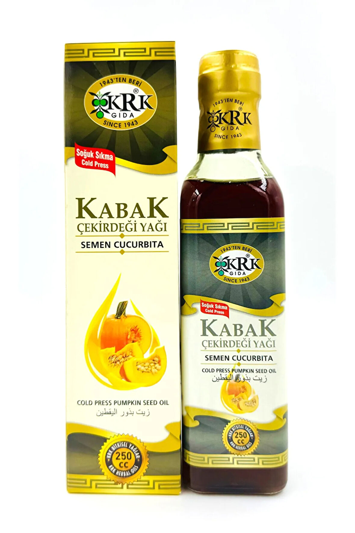 KABAK ÇEKİRDEĞİ YAĞI 250CC KRK GIDA