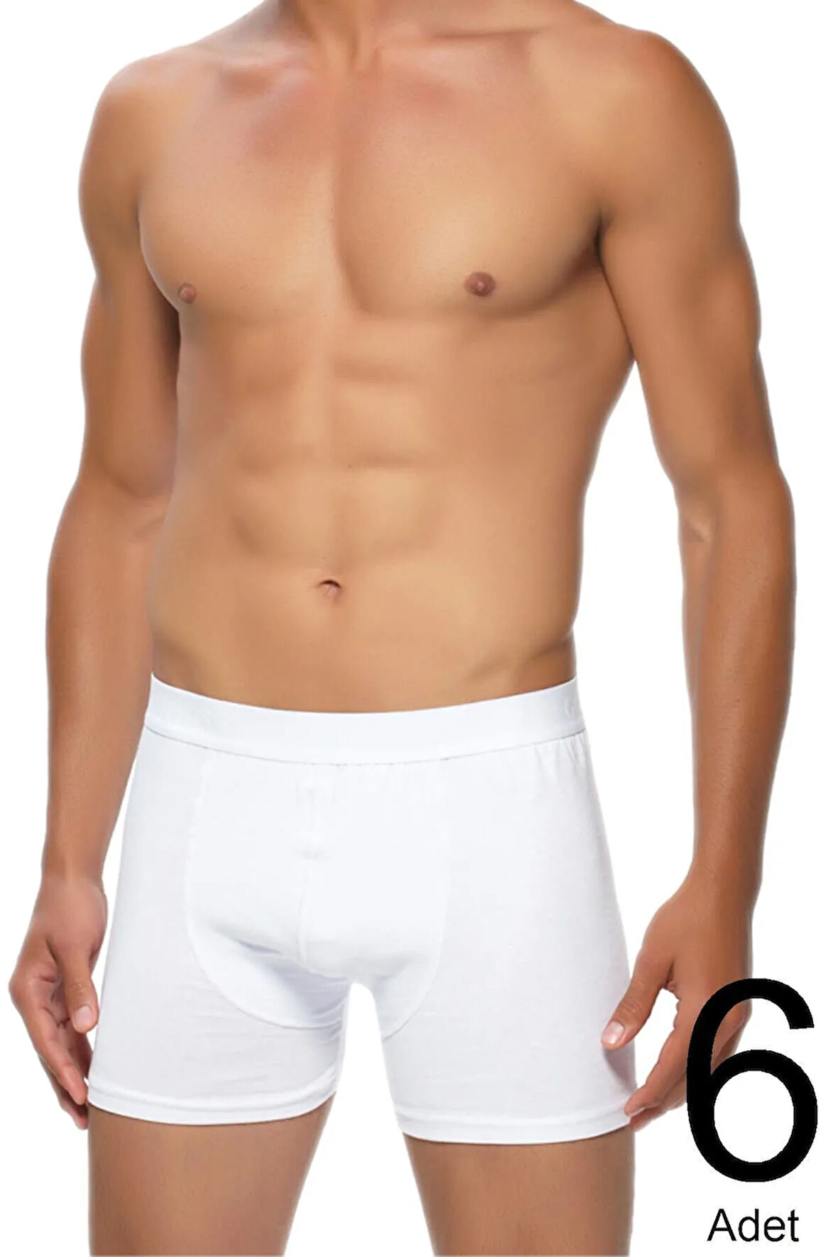 6'lı Paket Likralı Erkek Boxer