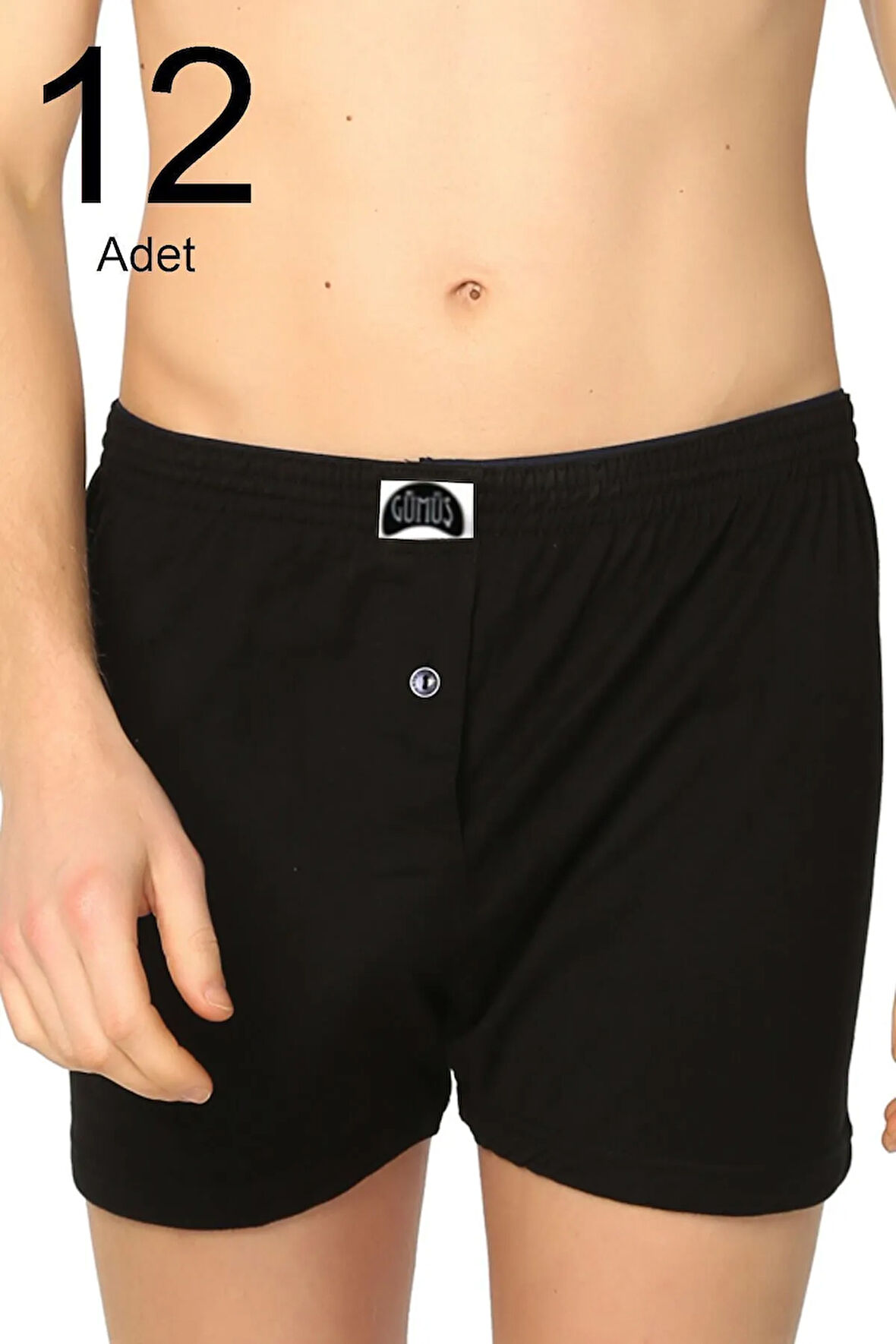 12'li Paket Havlu Bel Erkek Boxer