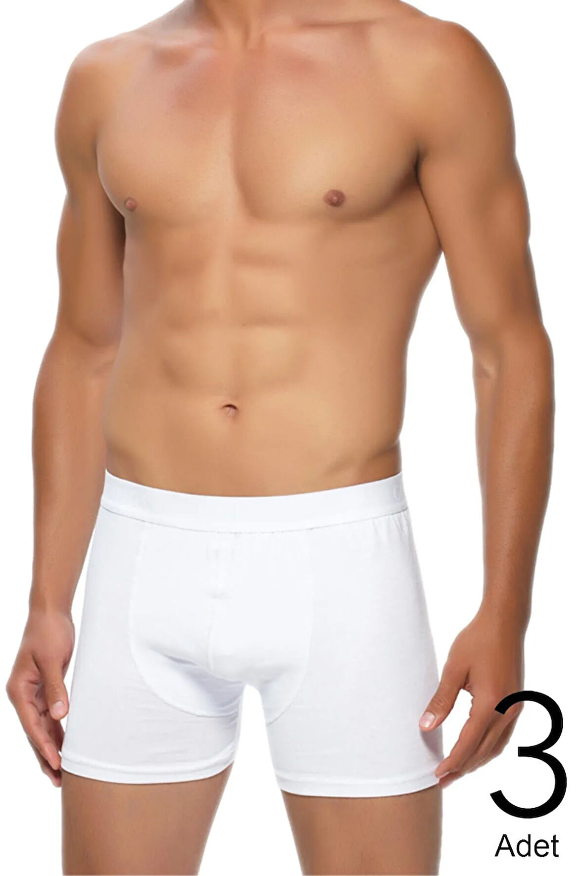 3'lü Paket Likralı Erkek Boxer