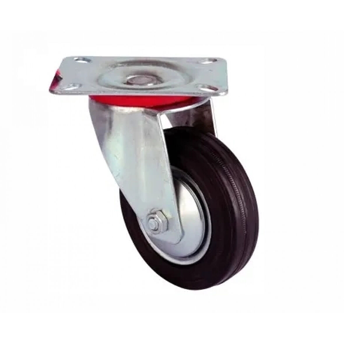 Servis Tekeri - Tablalı Siyah Döner - Çap 125 Mm