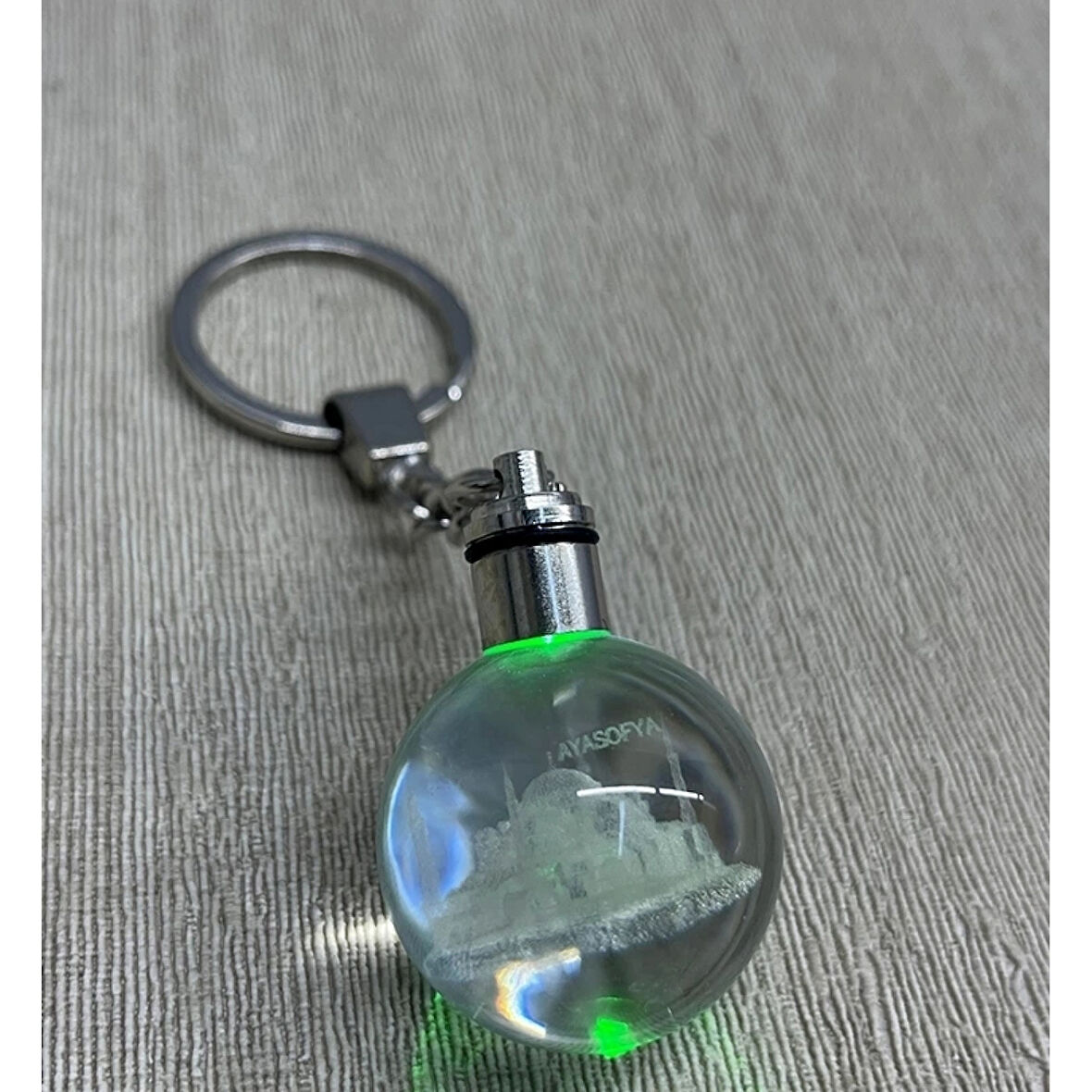 Ledli Ayasofya Tasarımı Kristal Anahtarlık Alk3803