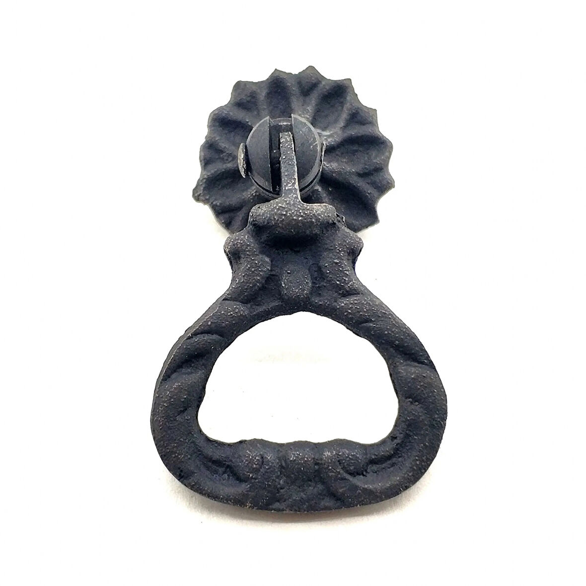 Antika Tarz Dekoratif Pirinç Kalp Sarkaç Mobilya Kulbu - 25 Mm, Oksit