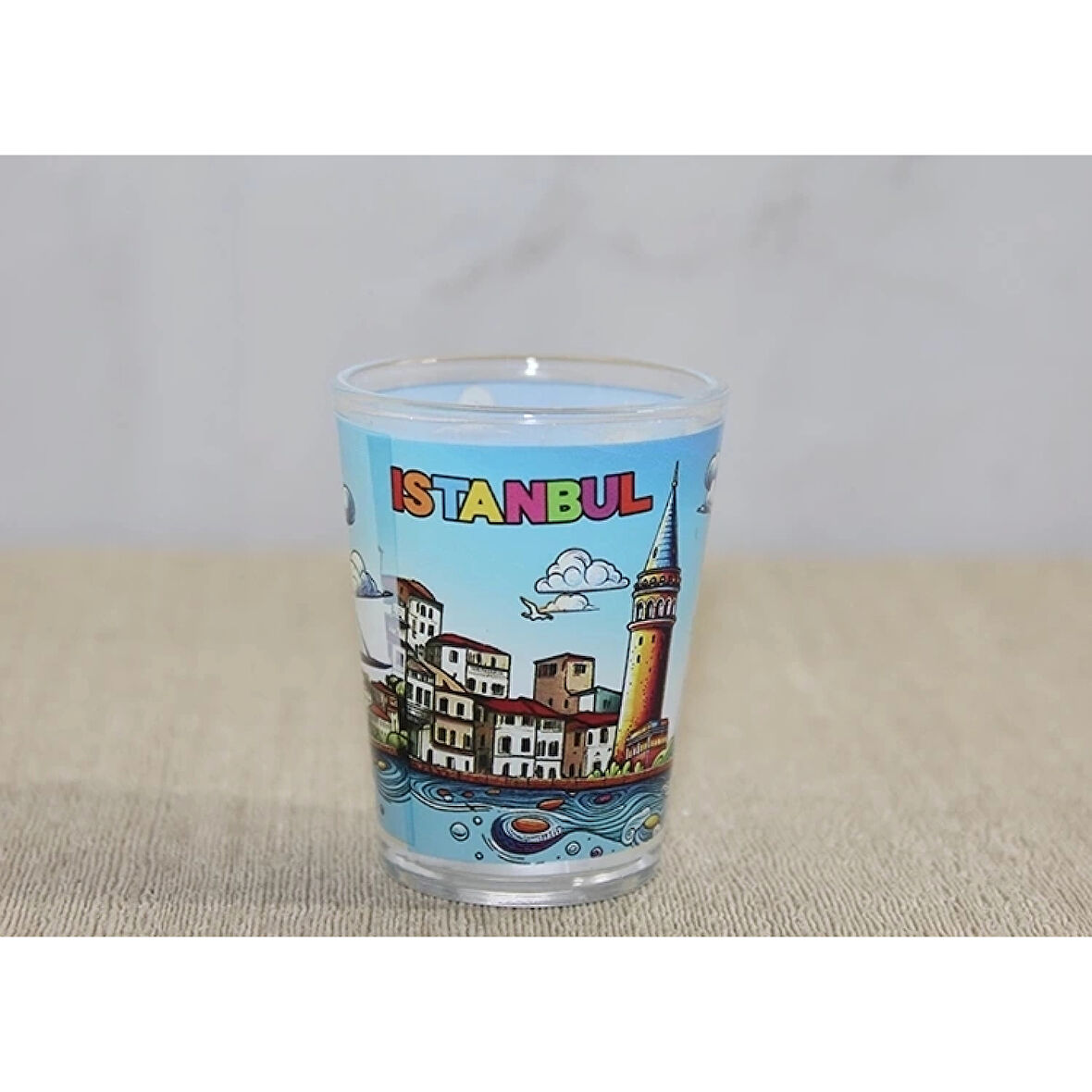 İstanbul Temalı Cam Shot Bardak Alk4358
