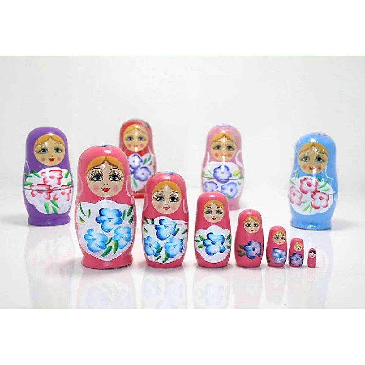 7'li Ahşap Matruşka Alk1202