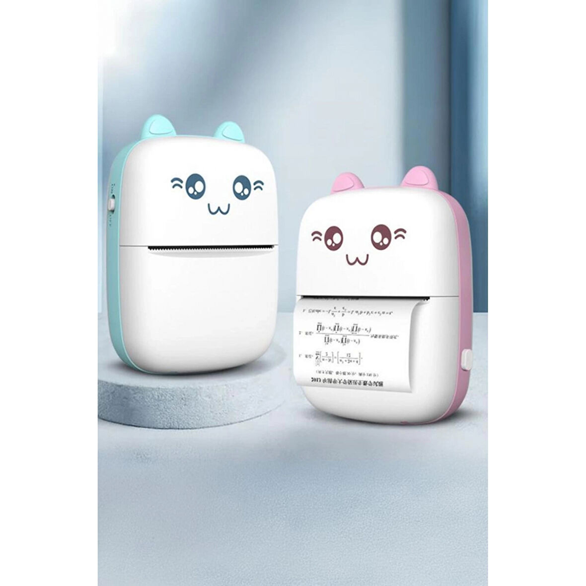 C9 Pembe Mini Yazıcı Taşınabilir Termal Yazıcı Kablosuz Bağlantı Ap Kontrol Cep Yazıcısı